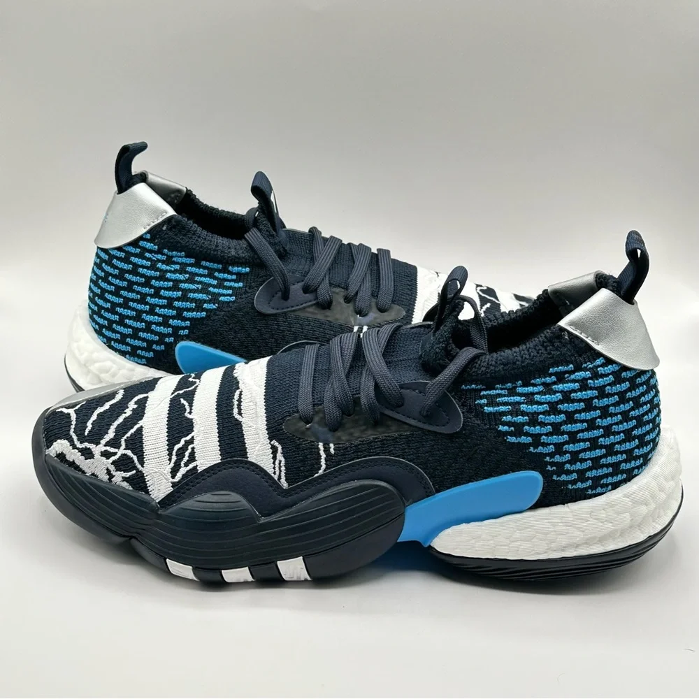 Men’s Adidas Trae Young Basketball Sneakers Blue WhiteSize 11 Sneakers ID2210 - Picture 9 of 11